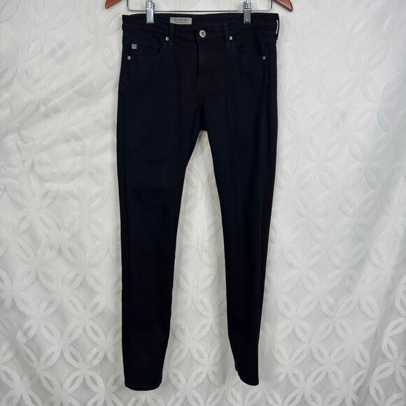 AG Adriano Goldschmied The Legging Super Skinny Low Rise Dark Washed Size 27 - Picture 9 of 10